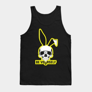 Be yourself bunny ears skull. Tank Top